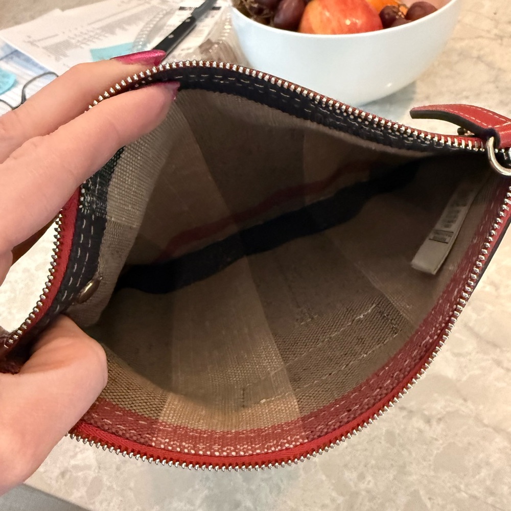 Burberry Ashby Medium Canvas Check Hobo Bag. - Picture 8 of 13